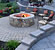 Stone Wall for Patio and Outdoor Fireplace